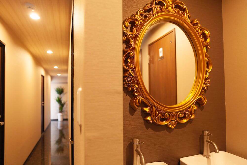 カームホテルの手洗い場